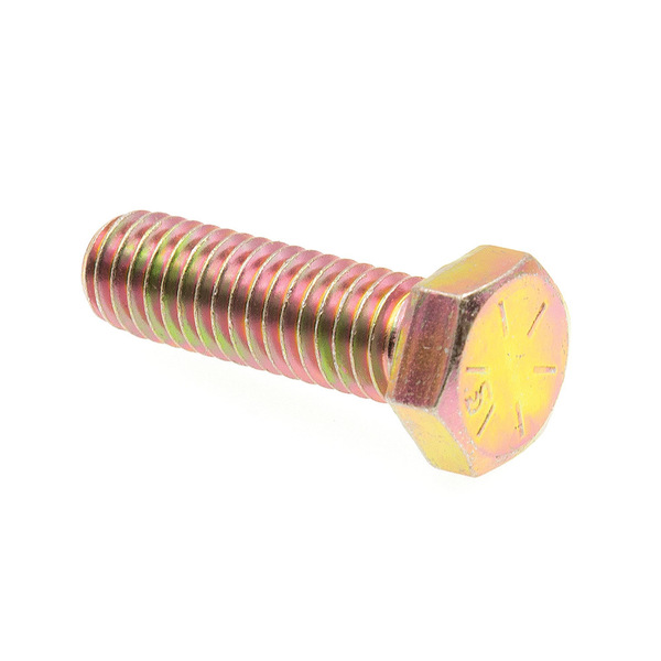 Prime-Line Hex Head Cap Screw, Grade 8 3/8-16in X 1-1/4in Grade 8 Yellow Zinc Plated Steel 25PK 9105219